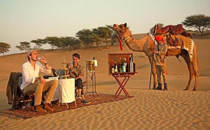 Golden Sandstone Hotel Desert Safari Camp Jaisalmer Extérieur photo