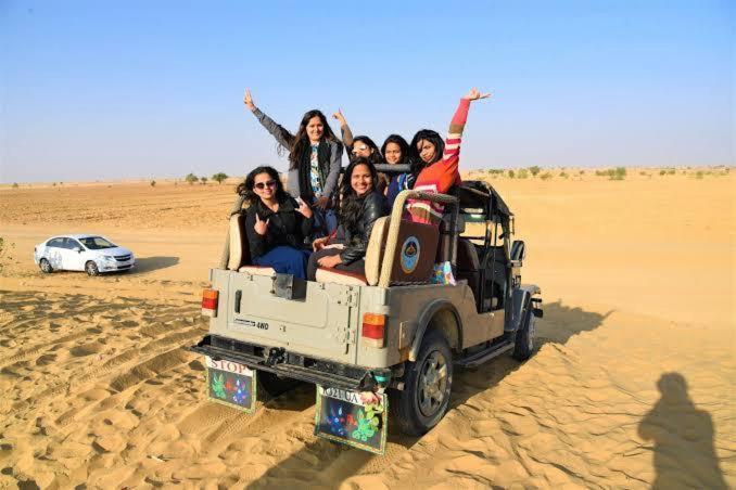 Golden Sandstone Hotel Desert Safari Camp Jaisalmer Extérieur photo