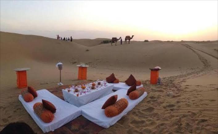 Golden Sandstone Hotel Desert Safari Camp Jaisalmer Extérieur photo