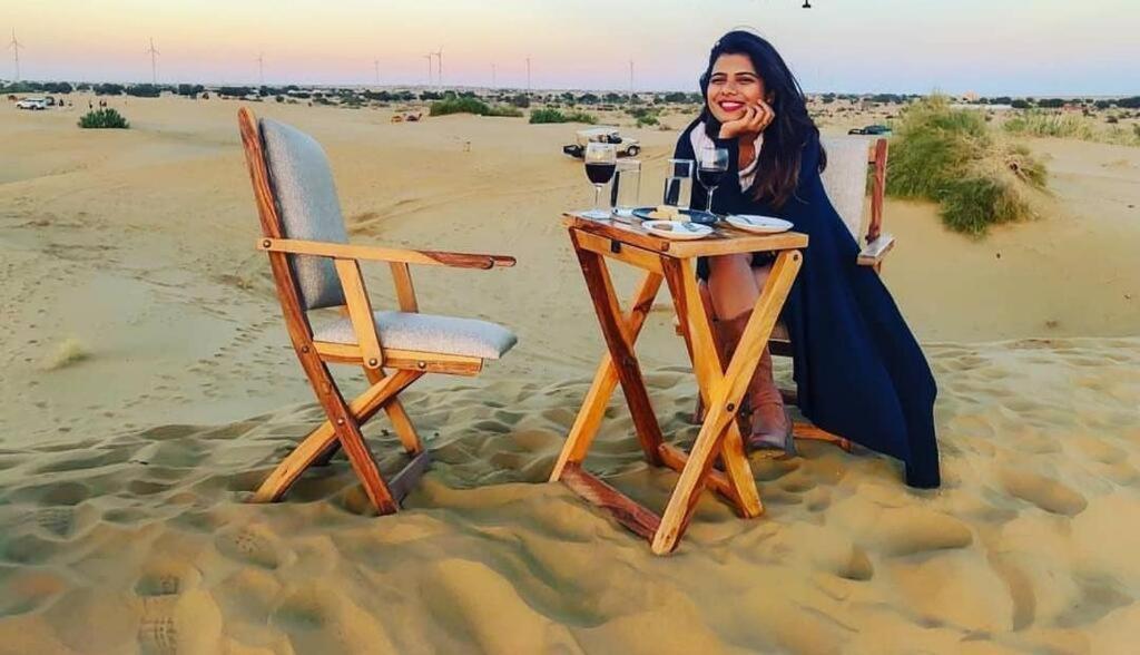 Golden Sandstone Hotel Desert Safari Camp Jaisalmer Extérieur photo